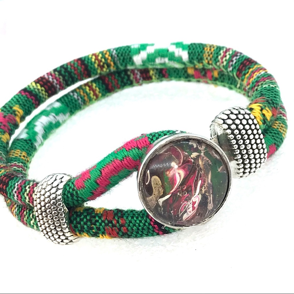 Bracelet Cotton Noosa Handmade 20mm snap SB20